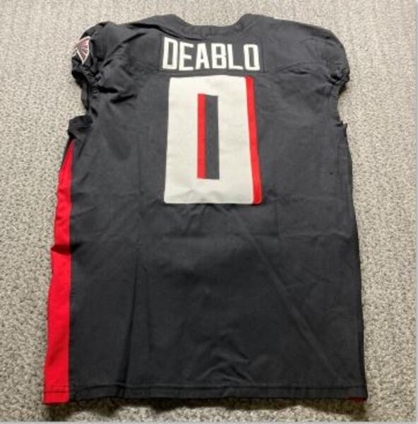 Crucial Catch - Falcons Divine Deablo Game Worn Jersey (9/07/2025) Size ...