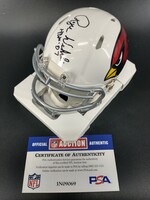 HOF - Cardinals Roger Wehrli Signed Mini Helmet with HOF 07 Inscription