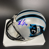 Panthers - Shaq Thompson Signed Mini Helmet
