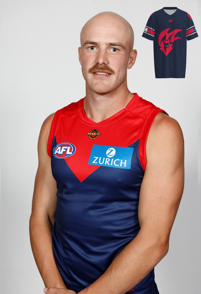 Melbourne Demons Gather Round Gridiron Top - Aidan Johnson #42