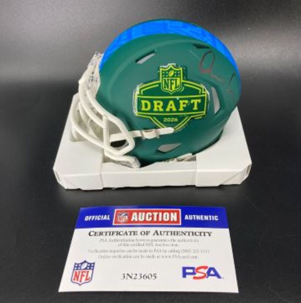 NFL - Jets Omar Cooper Jr. Signed '26 Draft Speed Mini Helmet