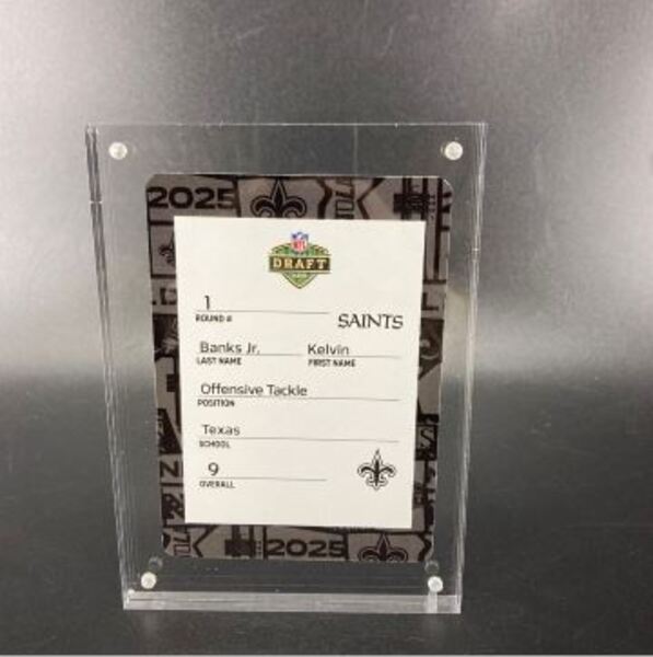 NFL - Saints Kelvin Banks Jr. Special Edition 2025 Draft Card 1 of 2