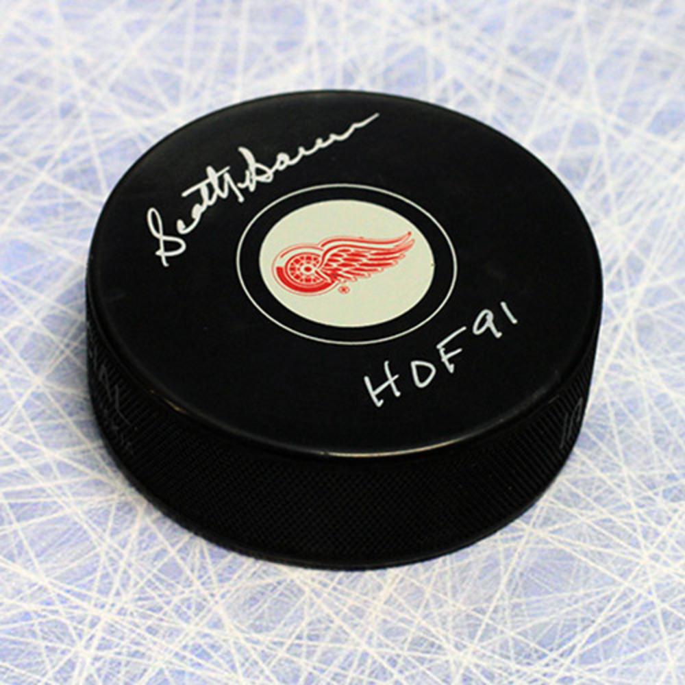 Scotty Bowman Detroit Red Wings Autographed Hockey Puck NHL Auctions