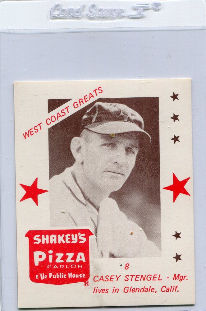 1975 Shakey's Pizza #8 Casey Stengel