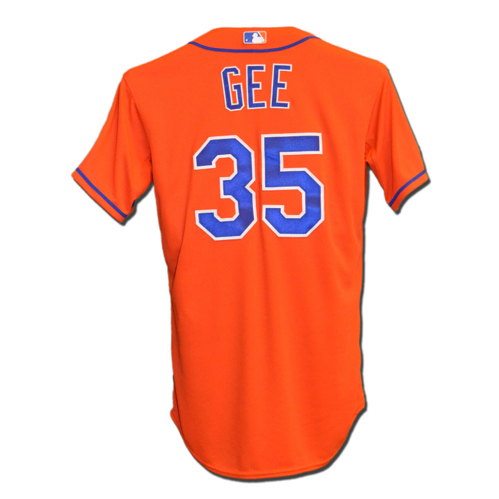 Dillon Gee #35 - Orange Los Mets Jersey - Mets vs. Phillies - 7/29