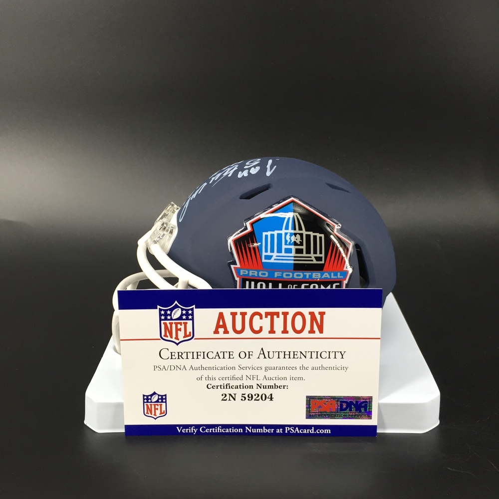 HOF Chiefs Jan Stenerud Signed Hall of Fame Mini Helmet The