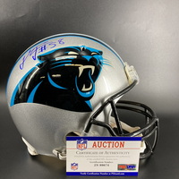 Panthers - Thomas Davis Signed Authentic Helmet