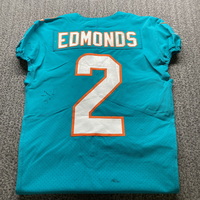 NFL - Dolphins Chase Edmonds Game Worn Jersey 2022 Season Size 38