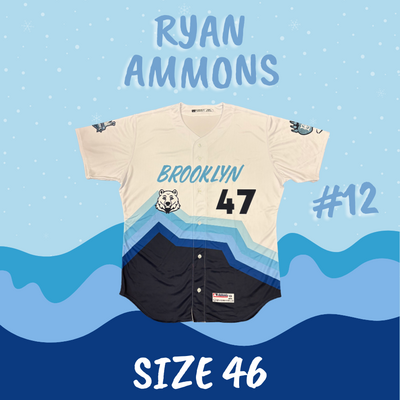 #12 Ryan Ammons Polar Bear Jersey (Jersey Size 46)