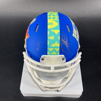 NFL - Eagles Jalen Hurts Signed Super Bowl LIX Commemorative Mini Helmet