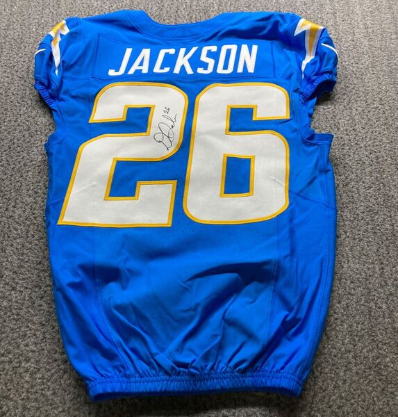 Crucial Catch - Chargers Donte Jackson Signed Game Worn Jersey (10/5/202...