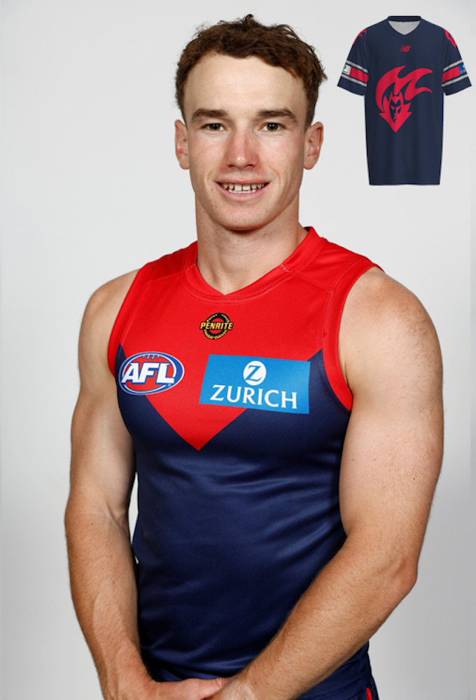 Melbourne Demons Gather Round Gridiron Top - Jack Henderson #43