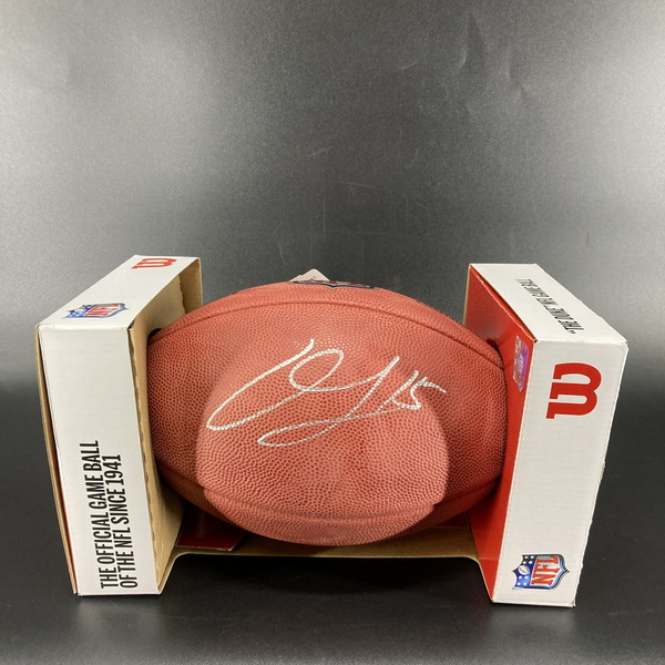 NFL - Vikings Dallas Turner Signed Authentic Football