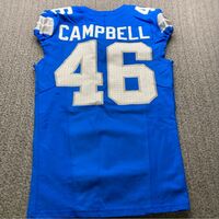 STS - Lions Jack Campbell Game Worn Jersey Size 40 With WCF Patch