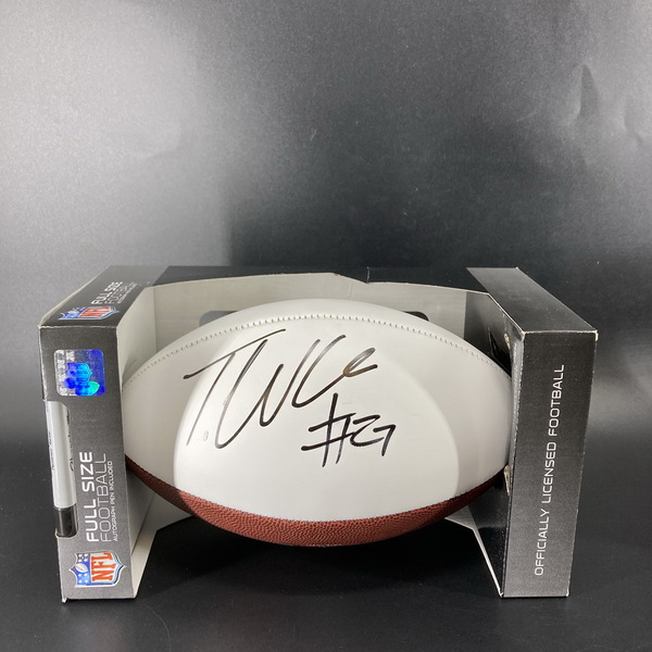 NFL - Seahawks Tariq Woolen Signed Panel Ball with Pro Bowl Logo