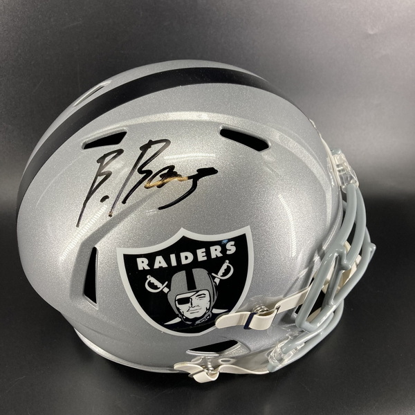 NFL - Raiders Brock Bowers Signed Replica Speed Helmet