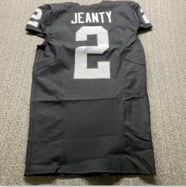 NFL - Raiders Ashton Jeanty Signed Authentic Jersey Size 42