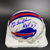HOF - Bills Joe Delamielleure Signed Mini Helmet with HOF 03 Inscription