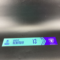 NFL - Raiders Hunter Renfrow Special Edition 2022 Pro Bowl Nameplate 3 of 3