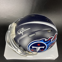 NFL - Titans Elic Ayomanor Signed Mini Helmet