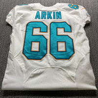 NFL - Dolphins David Arkin Game Cut Jersey Size 44
