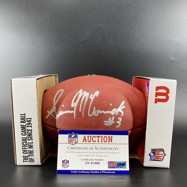 NFL - Raiders Sincere McCormick Signed Authentic Football