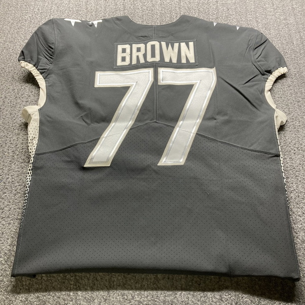 NFL - Raiders Trent Brown 2020 Game Issued Pro Bowl Jersey Size 52