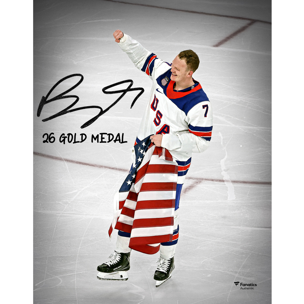 Brady Tkachuk Team USA Autographed 11