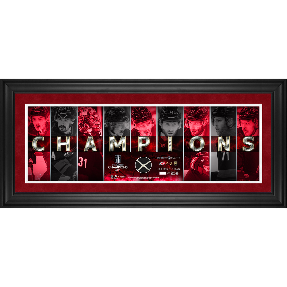 Carolina Hurricanes 2026 Stanley Cup Champions Framed 10