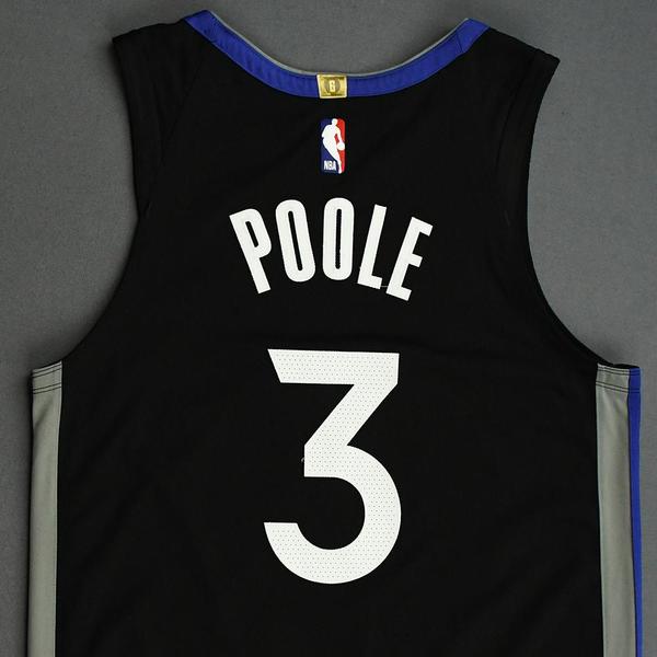 Jordan Poole - Golden State Warriors - Game-Worn City Edition Jersey - 2019-20 Season | NBA Auctions