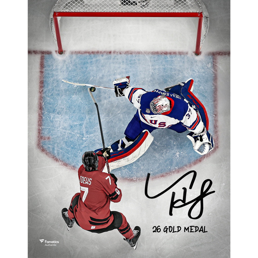 Connor Hellebuyck Team USA Autographed 11