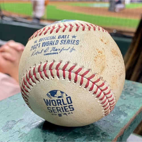 2021 World Series - Atlanta Braves vs. Houston Astros - Game 1 - Pitcher: Framber Valdez, Batter: Eddie Rosario - Top 1, Strikeout Swinging