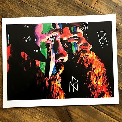 Viking Raiders SIGNED 11x14 Rob Schamberger Art Print