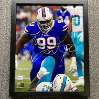 Bills - Marcell Dareus Signed Canvas Print (12x14)
