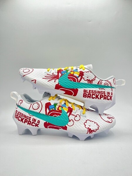 MCMC - Commanders Jaylin Lane 2025 Custom Cleats supporting Blessings in...