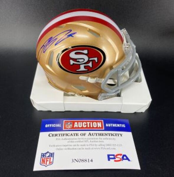 NFL - 49ers Ricky Pearsall Signed Mini Helmet