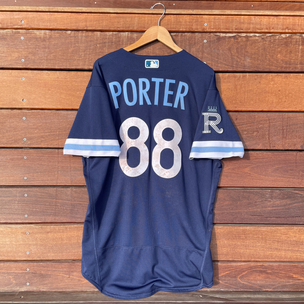 GameUsed Jersey Logan Porter 88 (NYYKC 9/29/23) Size 44 Kansas