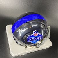 NFL - Giants Malik Nabers Signed NFL Draft Mini Helmet