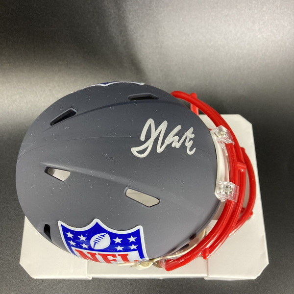 NFL - Rams Joshua Karty Signed Blue Shield Mini Helmet