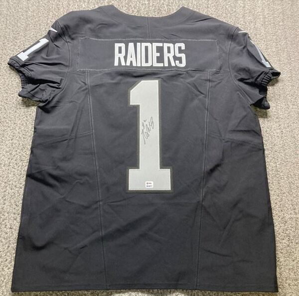 NFL - Raiders Ashton Jeanty Signed #1 Draft Jersey