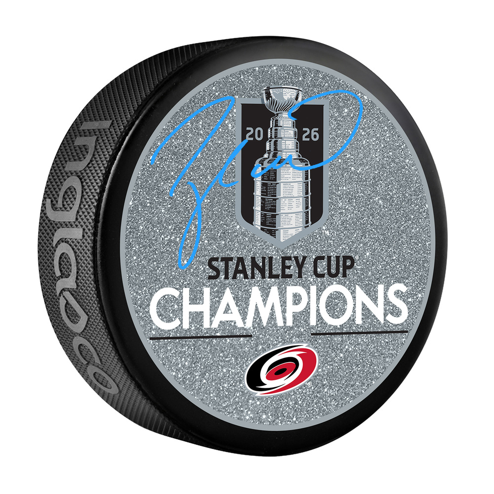 Taylor Hall Carolina Hurricanes Autographed 2026 Stanley Cup Champions Glitter Hockey Puck