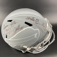 HOF - Bills Multi Signed Replica Slate Speed Helmet Signed by Bruce Smit...