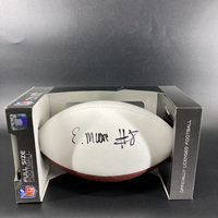 Jets - Elijah Moore Signed Panel Ball With Jets Logo