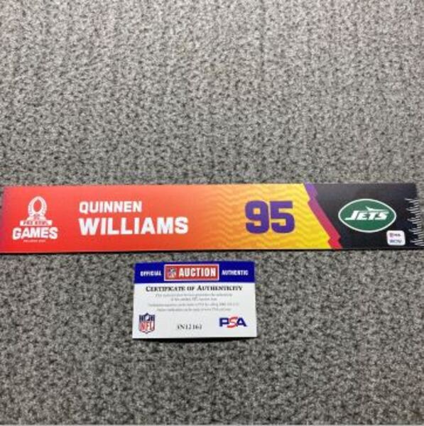 NFL - Jets Quinnen Williams 2025 Pro Bowl Games Nameplate 1 of 1