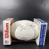 Panthers - Kelvin Benjamin Signed Panel Football With Panthers Logo