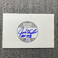 Red Cross - Packers Jim Taylor Signed Super Bowl Sticker