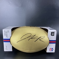 NFL - Chiefs Jalen Royals Signed Gold Composite Football