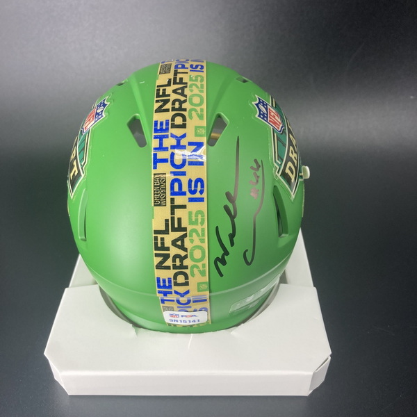NFL - Patriots Will Campbell Signed NFL Draft Mini Helmet