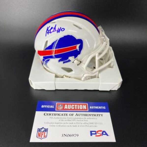 NFL - Bills Keon Coleman Signed Mini Helmet