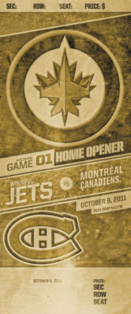  Inaugural Game 2011 Bronze Ticket 